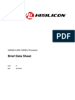 Brief Data Sheet: Hi3535 H.264 CODEC Processor