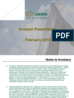 CCK Investor Presentation
