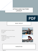 Marketing and Factory Layout