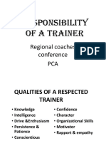 PP Role of A Trainer