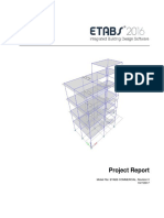 Project Report for Commercial Building Model in ETABS