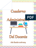 Cuaderno Administrativo 2018-2019