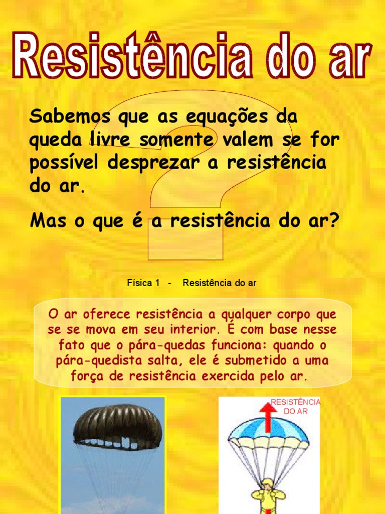 Um Bloco Escorrega Livre De Resistência Do Ar