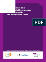 Cuadernos Del Sistema de Informacion de Genero Nº6 Construcciones de La Masculinidad Hegemonica - Una Aproximacion A Su Expresion en Cifras PDF