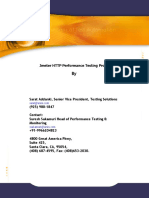 Jmeter HTTP Performance Testing Process