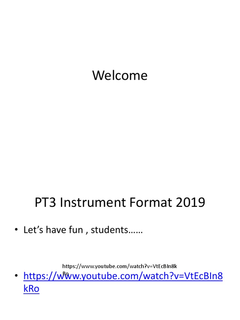Pt3 English Paper 2019 Pdf