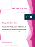 Surveilans Ketika Bencana