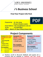 Taylor's Business School Final Year Project Info Pack
