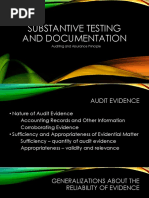 Substantive Testing and Documentation