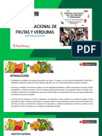 Propuesta Semana Nacional de Frutas y Verduras 2019 FyV