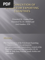 Organization of Petroleum Exporting Countries