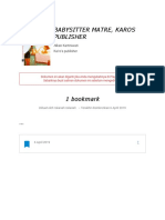 Catatan Dari "BABYSITTER MATRE, KAROS PUBLISHER" PDF