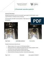 Shimadzu RF-5301 Fluorimeter Operation Guide For Students: General Directions