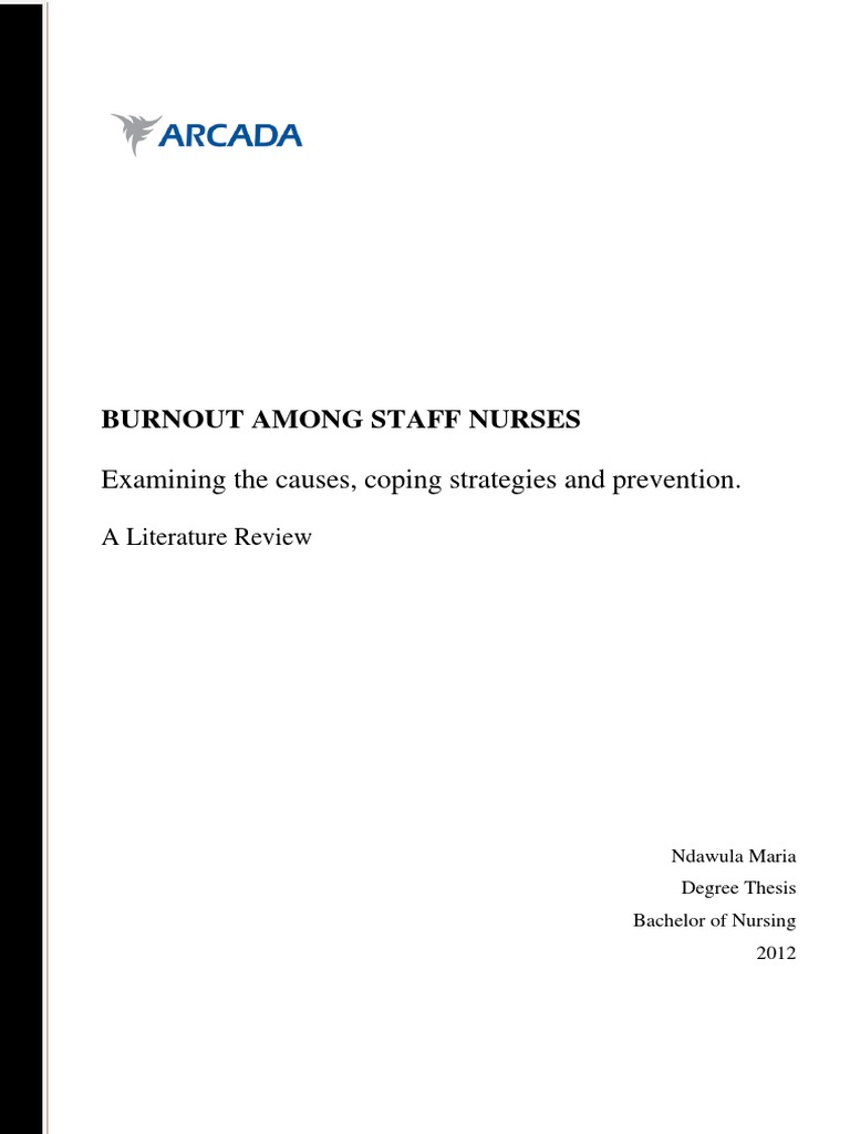 Causes and Prevention of Nurse Burnout | PDF | Occupational Burnout ...