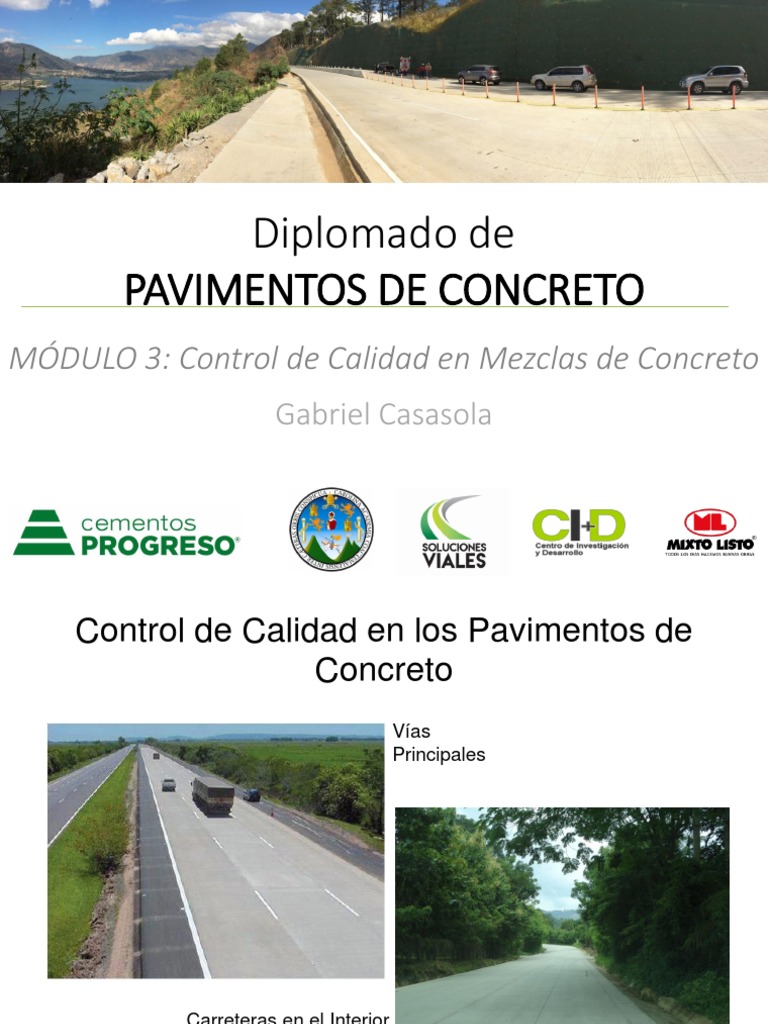 Control de Calidad en Pavimentos de Concreto | PDF | Hormigón | Cemento