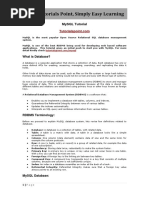 MySQL Tutorial PDF