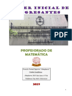 Cuadernillo Ingresantes Matemática 2019 PDF