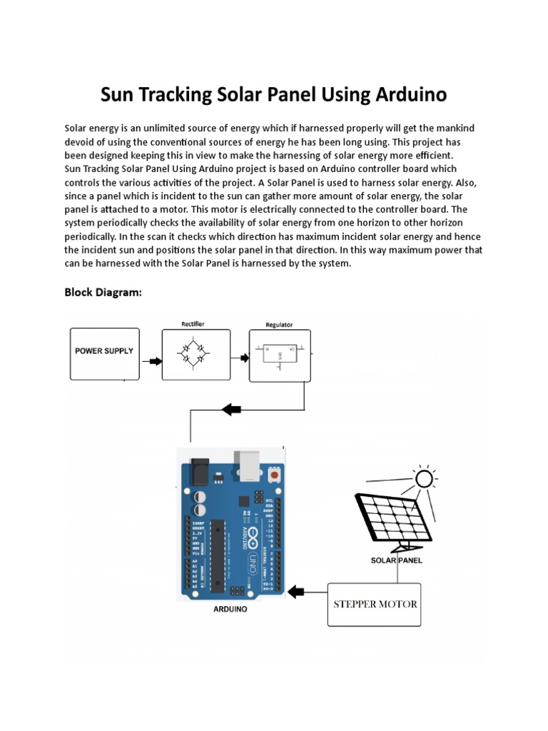 Arduino Solar Tracker Guide | PDF