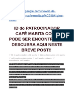 ✅ ID do patrocinador café marita è ImportantÍssimo【ENCONTRE DE VARIOS ESTADOS】