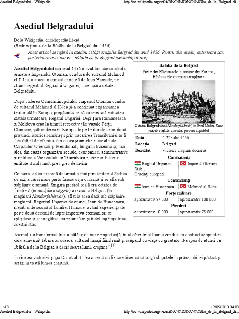 Asediul Belgradului Wikip