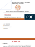 Evaluation of Mechanical and Thermal Properties of Al 6360 Alloy Reinforced With Sic Particulates