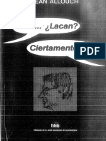Allouch Jean Hola Lacan Ciertamente No PDF