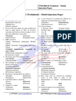 TNUSRB SI Technical – Model Question Paper