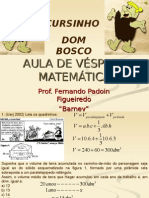 Matemática PPT - Aula de Véspera