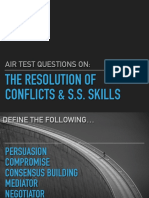 air test - resolution of conflicts slides  student