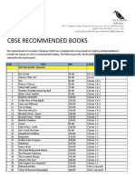 Cbse Recommended Books: S.No Title INR Class No - of Copies Picture Books-English