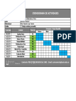 Cronograma de Actividades
