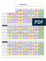 Calendario de Entrenamiento