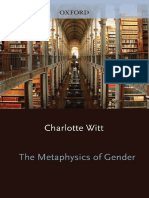 (Studies in Feminist Philosophy) Charlotte Witt - The Metaphysics of Gender (Studies in Feminist Philosophy) - Oxford University Press, USA (2011)