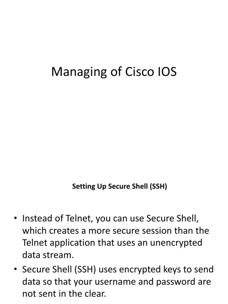 Day3 Ch2 Manag IOS | PDF | Internet Protocol Suite | Router (Computing)