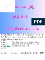 Matemática PPT - Aula 06 - Sequências PA