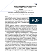 Factors Affecting Impulse Buying Behaviors in Shopping Malls: Evidence From Bahawalpur Region, Pakistan