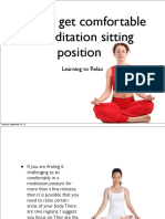 How To Get Comfortable in Meditation Sitting Position