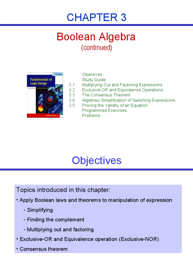 Boo lean pdf boolean algebra teaching mathematics