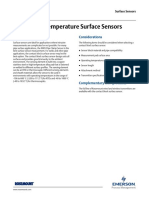 Rosemount Temperature Surface Sensors: Product Description Considerations