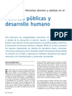 Políticas Públicas y Desarrollo Humano Irma Marino Vargas