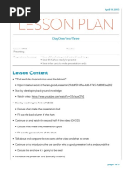 SRSD Lesson Plan