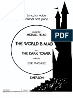 Head: The World Is Mad (Voice, Clarinet and Piano)