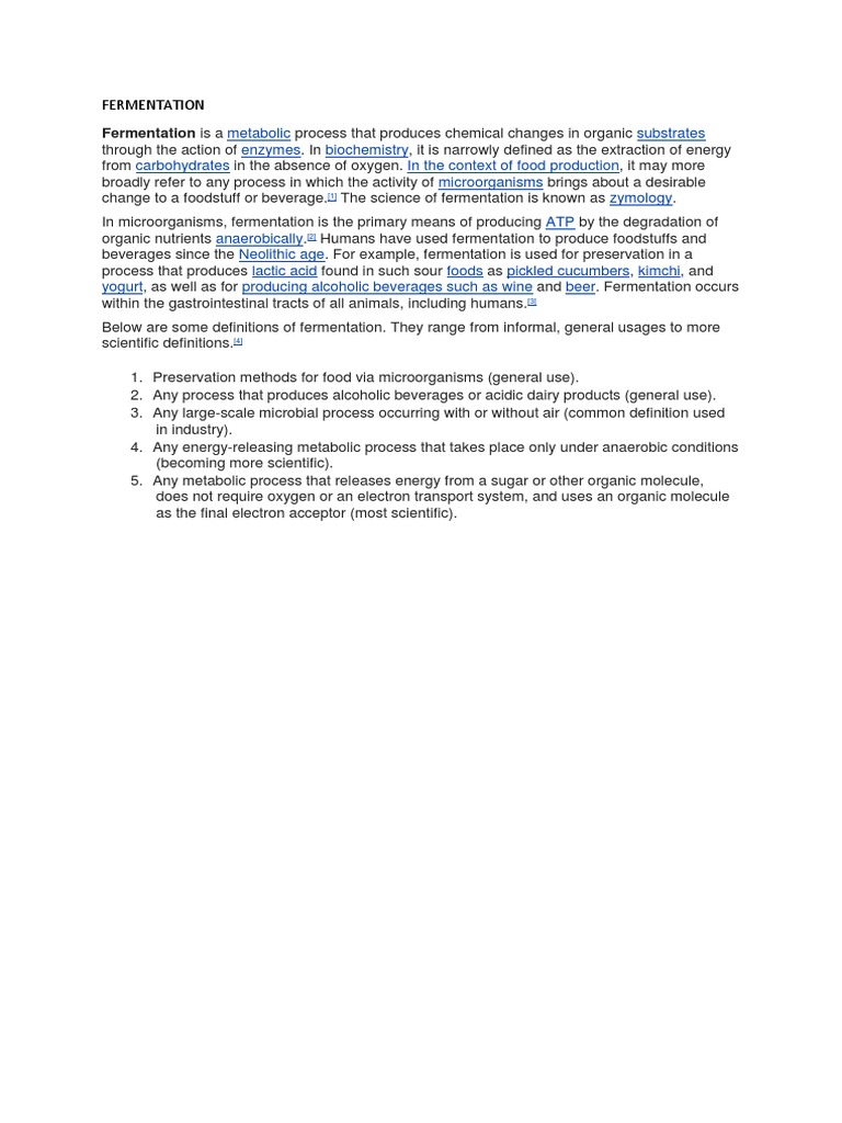 Fermentation | PDF