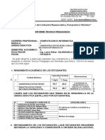 Informe Tecnico Pedagogico 2014-II Primer Año