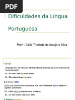Português PPT - Dificuldades da Língua Portuguesa