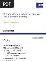 The Changing Faces of Risk Management: The Evolution of A Concept