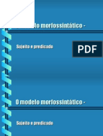 Português PPT - Modelo Morfológico