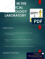 Safety in The Clinical Hematology Laboratory