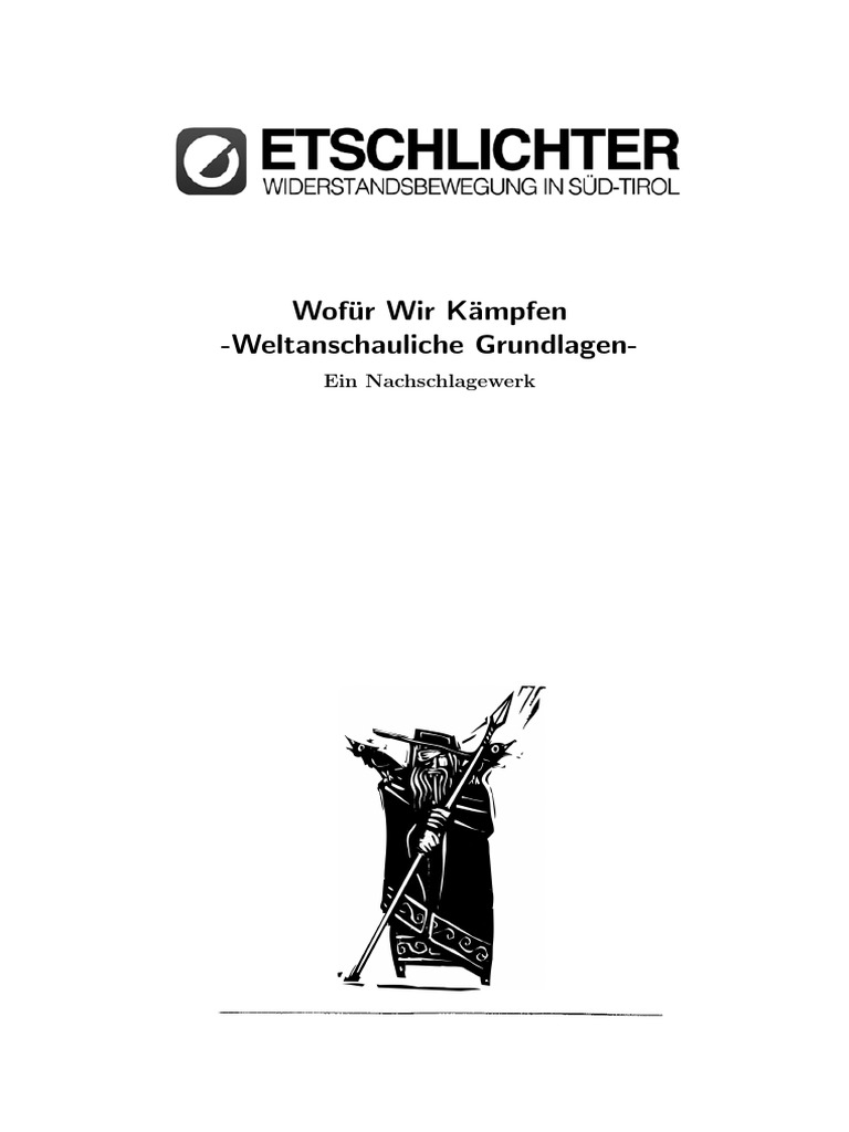 Etschlichter Wofur Wir Kampfen Weltanschauliche Grundlagen PDF